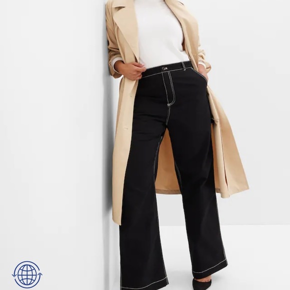 Gap High Rise '90s Loose Carpenter Pants with Washwell - Picture 4 of 7